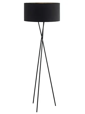 Levný EGLO LAMPA 95541 FONDACHELLI, 60W E27, STOJ., ČERNÁ/MĚĎ