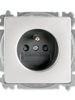ABB 5519B-A02357866 Future zásuvka s clonkami, ušlechtilá ocel Must-Have
