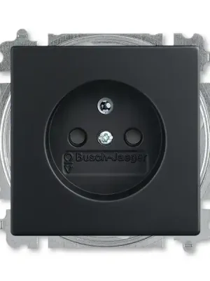 ABB 5519B-A02357885 Future zásuvka s clonkami, mechová černá Akční Nabídka