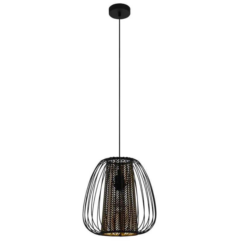 Autentický EGLO SVÍITIDLO CURASAO 99661 1X40W E27 IP20 ZÁVĚS OCEL ČERNÁ
