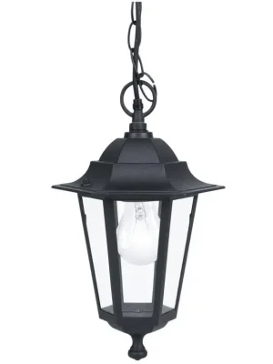 EGLO SVÍTIDLO 22471 LATERNA 4 1X60W E27 ZÁVĚS. IP44 ČERNÁ Sezónní Sleva