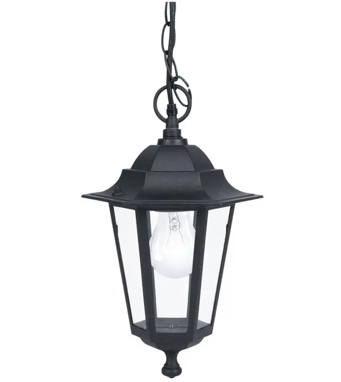 EGLO SVÍTIDLO 22471 LATERNA 4 1X60W E27 ZÁVĚS. IP44 ČERNÁ Sezónní Sleva