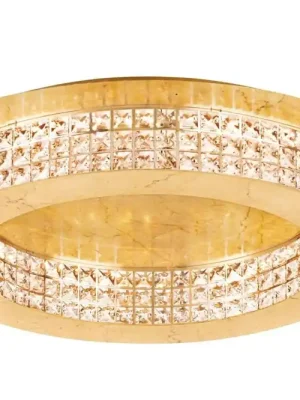 Ověřený EGLO SVÍTIDLO 39406 PRINCIPE 1 LED 14X3,15W 3000 K 5320 LM STROP. ZLATAVÁ/SKLO