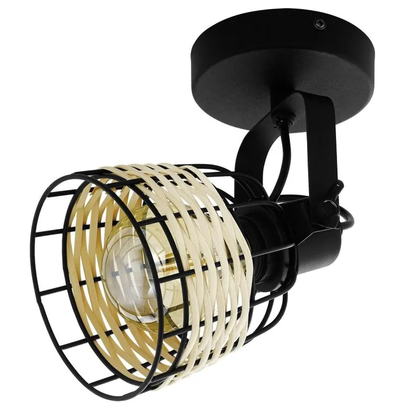 EGLO SVÍTIDLO 43324 ANWICK 1X E27 MAX 40W STROPNÍ BODOVÉ ČERNÁ RATAN Odeslání Ihned