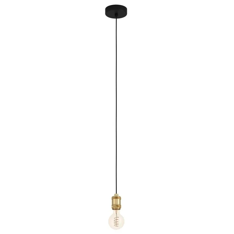 Finální Výprodej Závěsné svítidlo EGLO 43803 Yorth 1X40W E27 IP20 černá