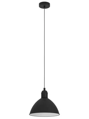 Přímo Od Výrobce EGLO SVÍTIDLO 43878 PRIDDY 40W E27 IP20 ZÁVĚS. OCEL ČERNA, BÍLÁ