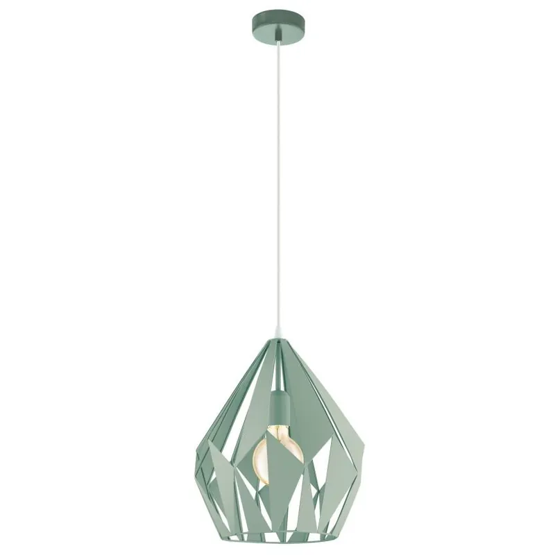 EGLO SVÍTIDLO 49026 CARLTON-P E27 1X60W ZÁVĚS. OCEL PASTELOVĚ ZELENÁ Nejprodávanější