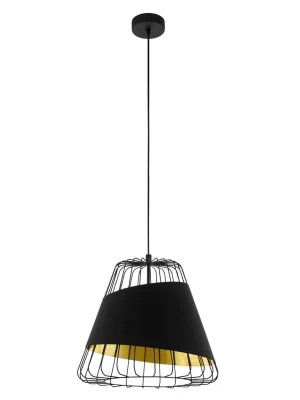 EGLO SVÍTIDLO 49446 AUSTELL 1X60W E27 ZÁVĚS. OCEL ČERNÁ, ZLATÁ PR.360MM Zlevněný