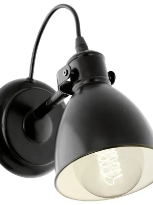 EGLO SVÍTIDLO 49468 PRIDDY 1X40W E27 NÁST., OCEL, ČERNÁ, BÍLÁ Autentický
