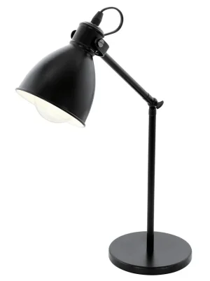 EGLO SVÍTIDLO 49469 PRIDDY STOLNÍ 1X40W E27 IP20 OCEL ČERNÁ Levný