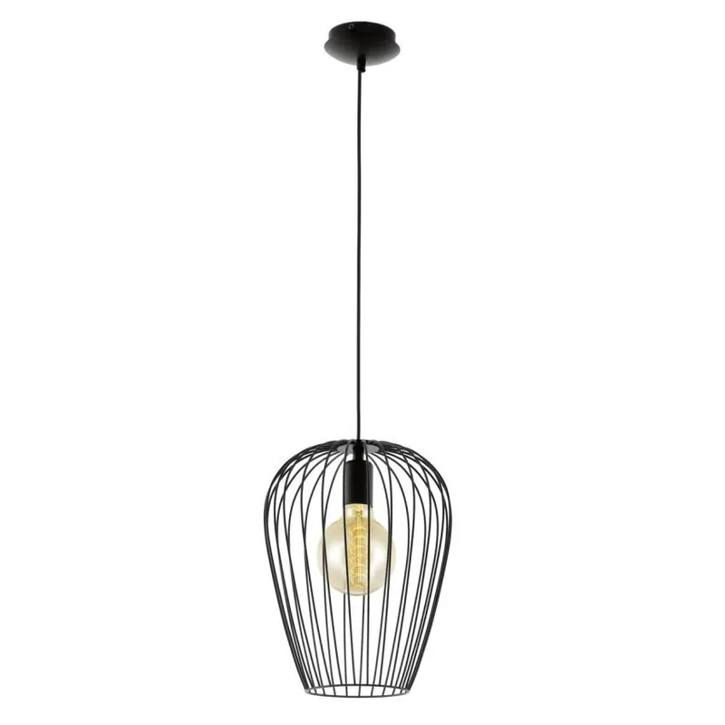 Ověřený EGLO SVÍTIDLO 49472 NEWTOWN, 1X60W E27, IP20 ZÁVĚS., OCEL, ČERNÁ