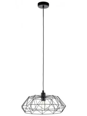 Hit Sezóny EGLO SVITIDLO 49487 CARLTON 2 1X60W E27 ZÁVĚS. OCEL, ČERNÁ
