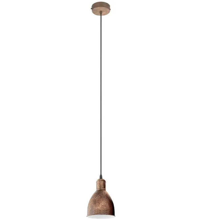 Cenová Bomba EGLO SVÍTIDLO 49492 PRIDDY 1, ZÁVĚS., 1X60W E27 MĚDĚNÁ PATINA