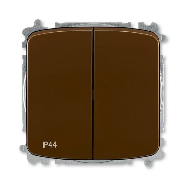 Must-Have Vypínač Tango ABB 3559A-A52940 H střídavý dvojitý č. 6+6 (5B) hnědý krytí IP44