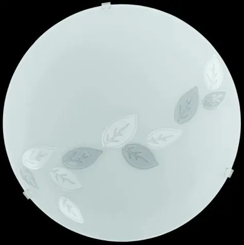 Přímo Od Výrobce EGLO SVÍTIDLO 80264 MARS 1X60W E27 BÍLÁ/SKLO LISTY