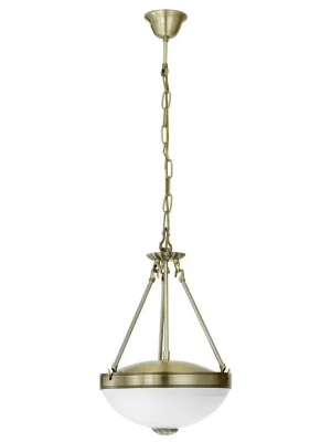 EGLO SVÍTIDLO 82747 SAVOY 2X40W E27 BRONZOVÁ S PATINOU, SKLO MATNÉ, BÍLÁ Originální