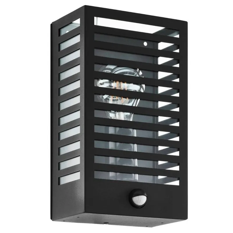 EGLO SVÍTIDLO 900137 ALAMONTE 3 1X60W E27 NÁST. SENZOR IP44 OCEL HLINÍK ČERNÁ Top Prodej