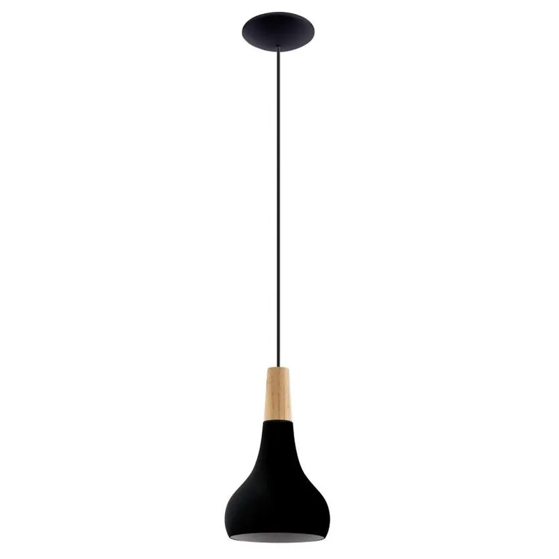 EGLO SVÍTIDLO 900161 SABINAR E27 1X40W IP20 ČERNÁ HNĚDÁ Rychlé Dodání