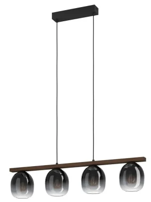 Tovární Cena EGLO SVÍTIDLO 900186 FILAGO 4X40W E27 IP20 ZÁVĚS. ČERNÁ, HNĚDÁ