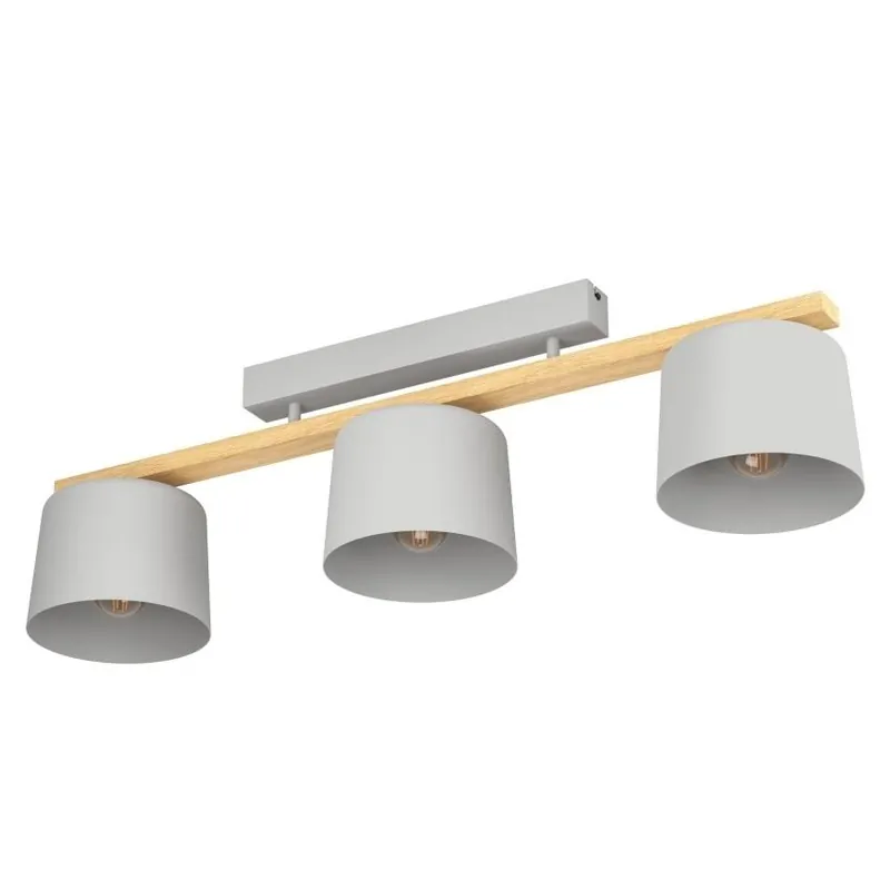 Tovární Cena Stropní svítidlo EGLO MARIEL 3x40W E27 ocel dřevo 900361
