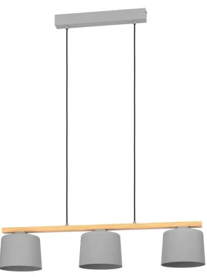 EGLO SVÍTIDLO 900362 MARIEL 3X40W E27 ZÁVĚS. OCEL, DŘEVO Nakupujte Hned