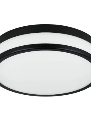 Pouze Dnes EGLO SVÍTIDLO 900846 LED PALERMO 3X5,7W 2100LM 3000K IP44 STROPNÍ OCEL/ČERNÁ