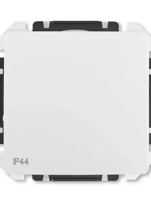 Zlevněný Vypínač Swing ABB 3557G-A06940 B1 střídavý č.6, IP 44 s krytem s drápky bílý