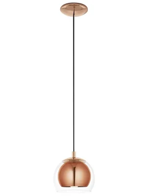 EGLO SVÍTIDLO 94589 ROCAMAR, ZÁVĚS., 60W E27, HL/1 MĚĎ/ČIRÁ Oblíbený