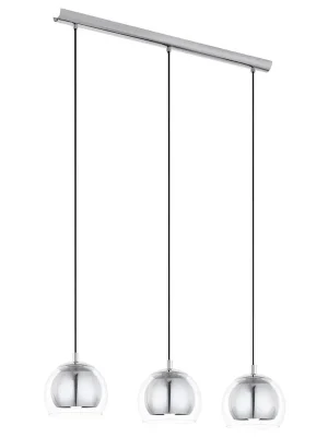 EGLO SVÍTIDLO 94593 ROCAMAR, 3X60W E27, HL/3 ZÁVĚS., CHROM/ČIRÁ Akční Nabídka