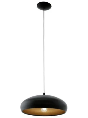 Přímo Od Výrobce EGLO SVÍTIDLO 94605 MOGANO 1, 60W E27, D=400MM, ZÁVĚS. 1,1M, ČERNÁ/MĚĎ