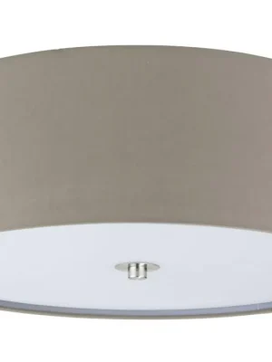 Nejprodávanější EGLO SVÍTIDLO 94919 PASTERI PŘIS. 3X60W E27 TEXTIL, SKLO, TAUPE