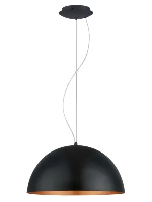EGLO SVÍTIDLO 94938 GAETANO 1 ZÁVĚS. 60W E27 IP20 PR. 5300MM IP20 ČERNÁ, MĚĎ Levný