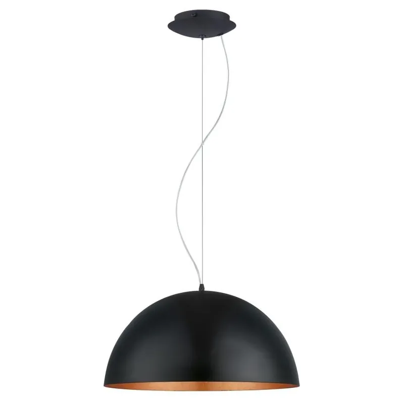 EGLO SVÍTIDLO 94938 GAETANO 1 ZÁVĚS. 60W E27 IP20 PR. 5300MM IP20 ČERNÁ, MĚĎ Levný
