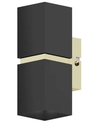 EGLO SVÍTIDLO 95373 PASSA 2X3,3W GU10 170MM NÁST. ČERNÁ ZLATÁ Pouze Dnes