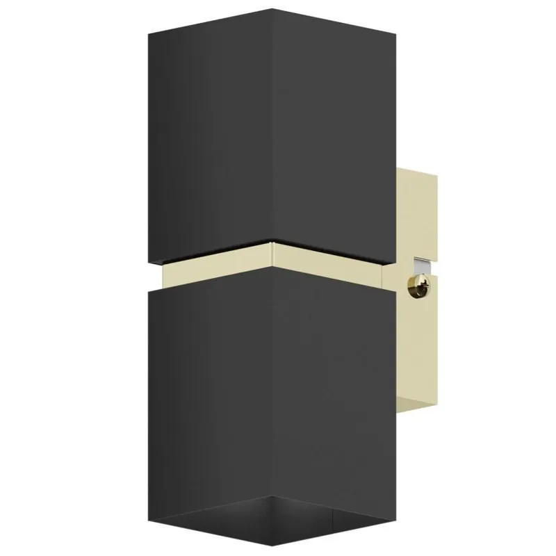 EGLO SVÍTIDLO 95373 PASSA 2X3,3W GU10 170MM NÁST. ČERNÁ ZLATÁ Pouze Dnes
