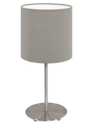 Nejlepší Volba EGLO SVÍTIDLO 95726 PASTERI 40W E14 STOL., MAT. NIKL, OCEL, TEXTIL ŠEDÁ
