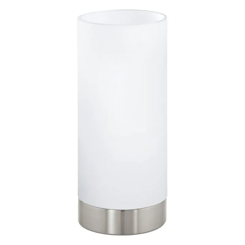 EGLO SVÍTIDLO 95775 DAMASCO 1, 1X60W E27 STOLNÍ, OCEL, BÍLÁ Vysoce Kvalitní