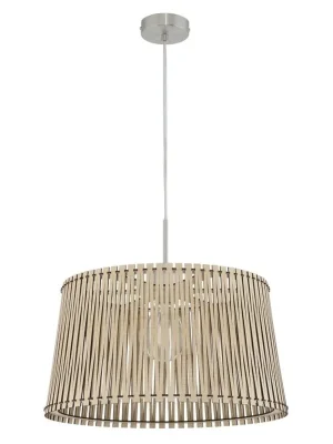 Tovární Cena EGLO SVÍTIDLO 96193 SENDERO 1X60W E27 ZÁVĚS, MATNÝ NIKL, JAVOR