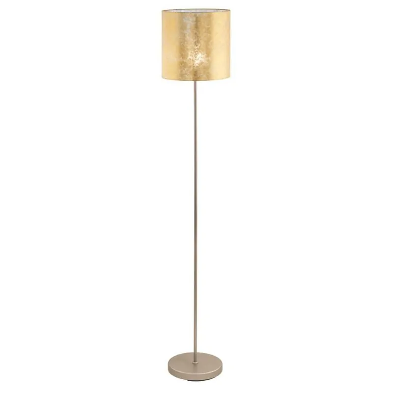 EGLO SVÍTIDLO 97647 VISERBELLA 1X60W E27 STOJ. CHAMPAGNE TEXTIL ZLATÁ Autentický