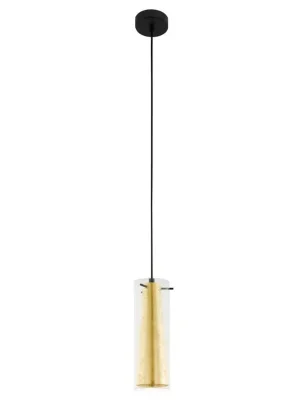 Novinka EGLO SVÍTIDLO 97651 PINTO GOLD 1X60W E27 ZÁVĚS. SKLO ČIRÁ ZLATÁ