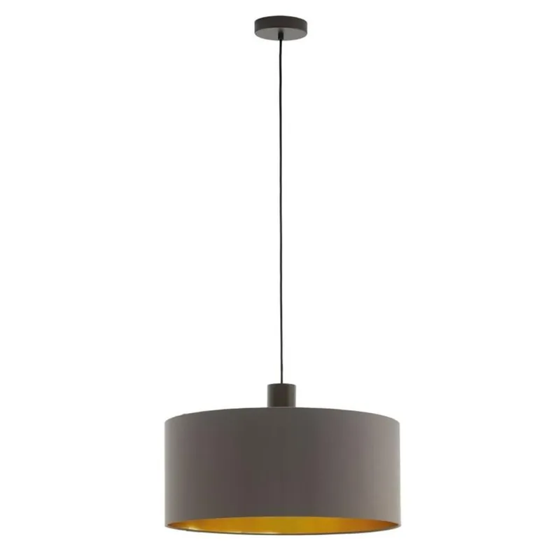Značkový EGLO SVÍTIDLO 97683 CONCESSA 1 1X60W E27 ZÁVĚS. TEXTIL BRAUN/CAPPUCCINO