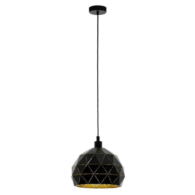 EGLO SVÍTIDLO 97841 ROCCAFORTE 1X60W E27 ZÁVĚS. ČERNÁ/ZLATÁ Nejlepší Cena