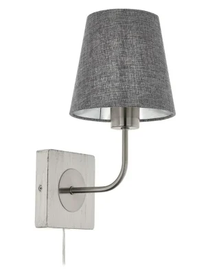 Časově Omezené EGLO SVÍTIDLO 97887 PAUSIA 1X40W E27 NÁST. TEXTIL ŠEDÁ
