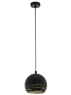 Nová Kolekce EGLO SVÍTIDLO 98071 CAMASTRA 1X40W E27 ZÁVĚS. OCEL ČERNÁ ZLATÁ