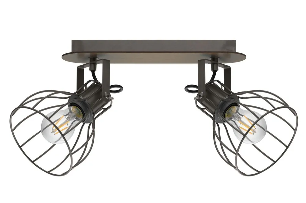 Zlevněný EGLO SVÍTIDLO 98135 SAMBATELLO 2X40W E27 DŘEVO OCEL HNĚDÁ STŘÍBRNÁ
