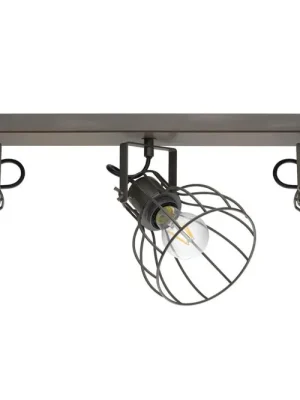 EGLO SVÍTIDLO 98136 SAMBATELLO 3X40W E27 DŘEVO OCEL HNĚDÁ STŘÍBRNÁ Cenově Výhodný