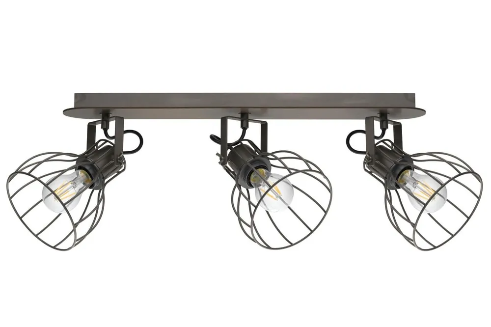 EGLO SVÍTIDLO 98136 SAMBATELLO 3X40W E27 DŘEVO OCEL HNĚDÁ STŘÍBRNÁ Cenově Výhodný