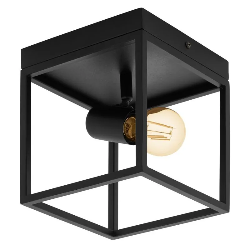 Rychlé Dodání EGLO SVÍTIDLO 98331 SILENTINA, 1X40W E27 STROP. ČERNÁ BEZ ZDROJE