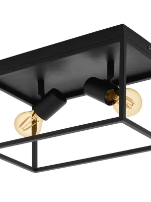 EGLO SVÍTIDLO 98332 SILENTINA 2X40W E27 STROP. OCEL ČERNÁ Kup Teď