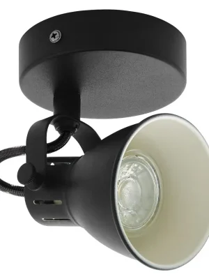 EGLO SVÍTIDLO 98397 SERAS 2 GU10-LED 1X3,3W BODOVÉ OCEL ČERNÁ Akční Cena